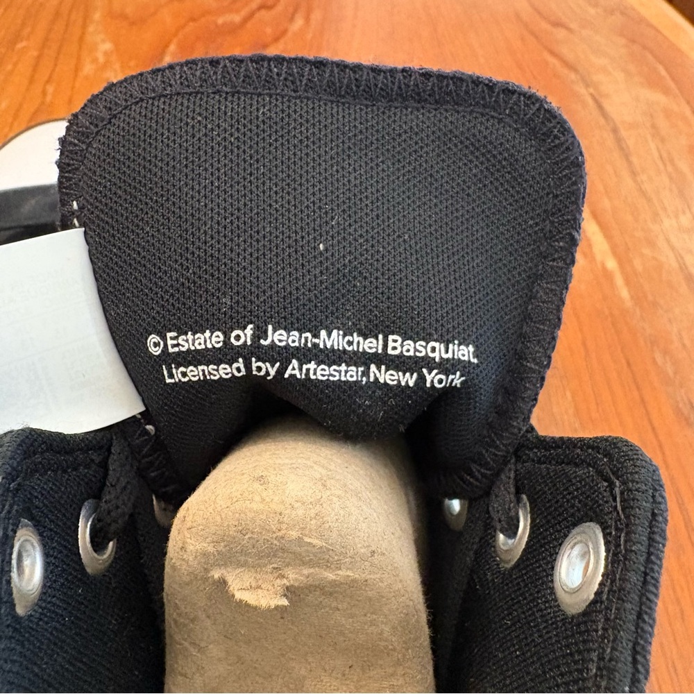 NWT! Men’s black Jean-Michel Basquiat x Chuck Taylor All Star High! Size 13 - Picture 5 of 8